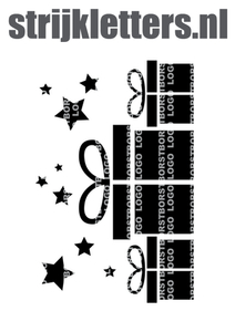 Vel Strijkletters Sinterklaas Cadeautjes Flex BORSTLOGO - afb. 1