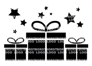 Vel Strijkletters Sinterklaas Cadeautjes Flex BORSTLOGO - afb. 2