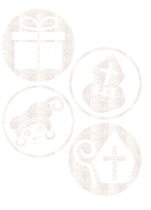 Vel Strijkletters Sinterklaas Rondjes Glitter White Glitter 444 - afb. 2