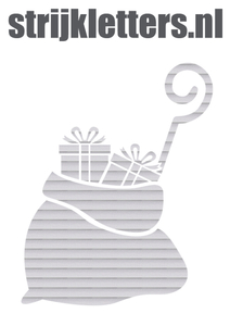 Vel Strijkletters Sinterklaas Zak Glitter Rainbow White 488 - afb. 1