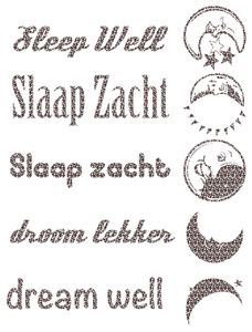 Vel Strijkletters Slaap Zacht Design Luipaard - afb. 2