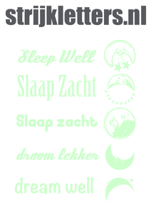 Vel Strijkletters Slaap Zacht Flex Mint Groen - afb. 1