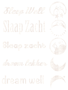 Vel Strijkletters Slaap Zacht Glitter White Glitter 444 - afb. 2