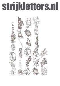 Vel Strijkletters Slam Glitter Regenboog Multicolor 453 - afb. 1