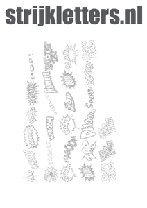 Vel Strijkletters Slam Glitter Silver 450 - afb. 1