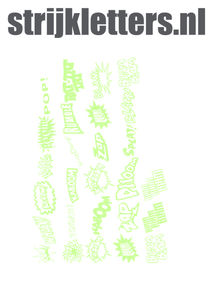 Vel Strijkletters Slam Glow in the Dark - afb. 1