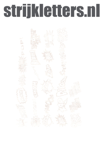 Vel Strijkletters Slam Glitter White Glitter 444 - afb. 1