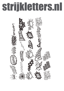 Vel Strijkletters Slam Glitter Black Glitter 458 - afb. 1