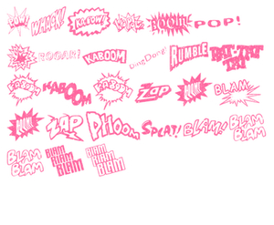 Vel Strijkletters Slam Glitter Neon Pink Glitter 448 - afb. 2