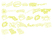 Vel Strijkletters Slam Glitter Neon geel Glitter - afb. 2