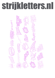 Vel Strijkletters Slam Glitter Neon Purple 480 - afb. 1