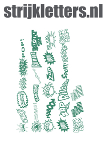 Vel Strijkletters Slam Glitter Emerald Glitter 427 - afb. 1