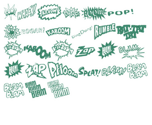 Vel Strijkletters Slam Glitter Emerald Glitter 427 - afb. 2