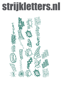 Vel Strijkletters Slam Glitter Jade Glitter 482 - afb. 1