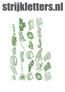 Vel Strijkletters Slam Glitter Light Green Glitter 483 - afb. 1
