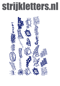 Vel Strijkletters Slam Glitter Royal Blue Glitter 489 - afb. 1