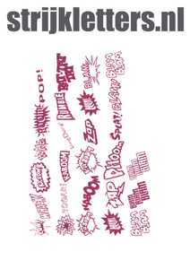 Vel Strijkletters Slam Glitter Pink Glitter 457 - afb. 1