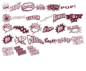 Vel Strijkletters Slam Glitter Burgundy  Glitter 422 - afb. 2