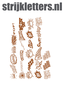 Vel Strijkletters Slam Glitter Copper 426 - afb. 1