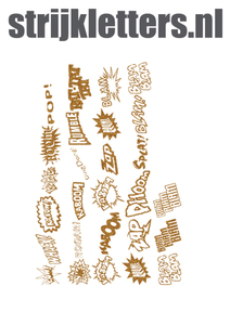 Vel Strijkletters Slam Glitter Dark Gold 429 - afb. 1