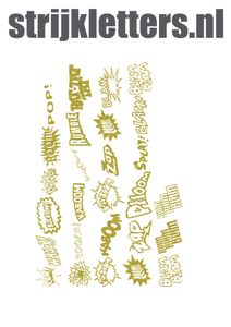 Vel Strijkletters Slam Glitter Gold Glitter 451 - afb. 1