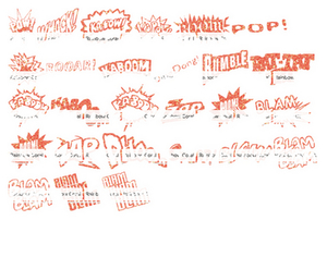 Vel Strijkletters Slam Glitter Rainbow Coral Glitter ST - afb. 2