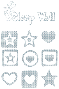 Vel Strijkletters Sleep Well Design Metaalpop - afb. 2