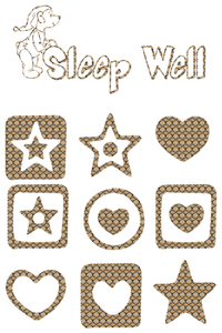 Vel Strijkletters Sleep Well Design Slang - afb. 2