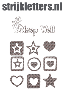 Vel Strijkletters Sleep Well Design Luipaard - afb. 1