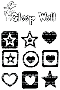 Vel Strijkletters Sleep Well Flex BORSTLOGO - afb. 2