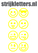 Vel Strijkletters Smiley 1 Flex Licht Geel - afb. 1
