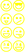 Vel Strijkletters Smiley 1 Flex Licht Geel - afb. 2