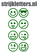 Vel Strijkletters Smiley 1 Flex Midden Groen - afb. 1