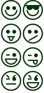 Vel Strijkletters Smiley 1 Flex Donker Groen - afb. 2