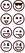 Vel Strijkletters Smiley 1 Flex Bruin - afb. 2