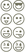 Vel Strijkletters Smiley 1 Holografische Zilver - afb. 2
