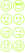Vel Strijkletters Smiley 1 Flock Anijs - afb. 2