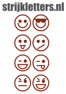 Vel Strijkletters Smiley 1 Design Basketball - afb. 1