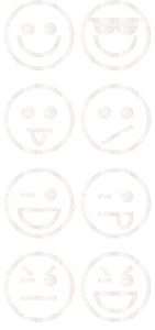 Vel Strijkletters Smiley 1 Glitter White Glitter 444 - afb. 2