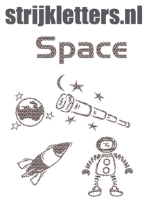 Vel Strijkletters Space Design Luipaard - afb. 1