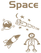 Vel Strijkletters Space Design Slang - afb. 2