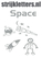 Vel Strijkletters Space Design Zebra - afb. 1