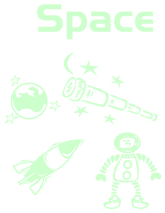 Vel Strijkletters Space Flex Mint Groen - afb. 2