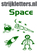 Vel Strijkletters Space Flex Midden Groen - afb. 1