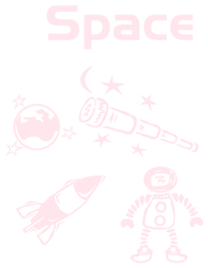 Vel Strijkletters Space Flex Pastel Roze - afb. 2