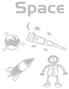 Vel Strijkletters Space Flex Heather Grijs - afb. 2