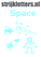 Vel Strijkletters Space Flock Blauw - afb. 1
