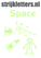 Vel Strijkletters Space Glow in the Dark - afb. 1