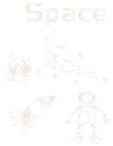 Vel Strijkletters Space Glitter Wit - afb. 2