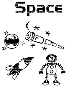 Vel Strijkletters Space Flex BORSTLOGO - afb. 2